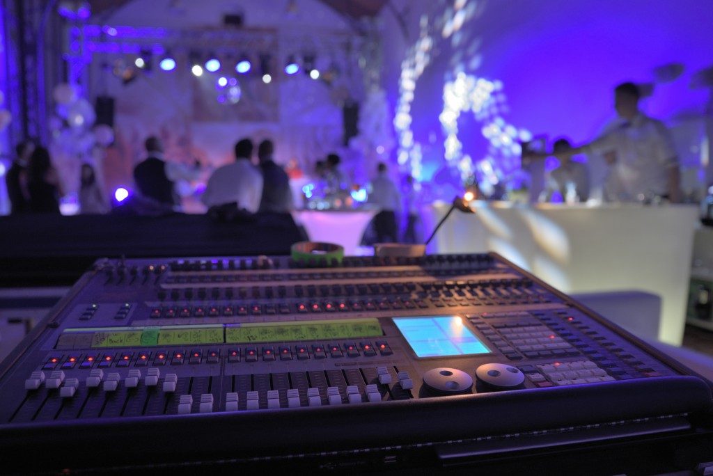 Sound mixer in an event